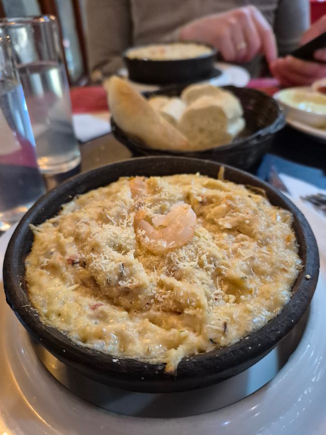 Pastel de jaiba con cameron