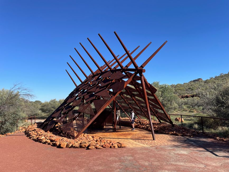 Infostand für die Wanderungen im Kings Canyon 