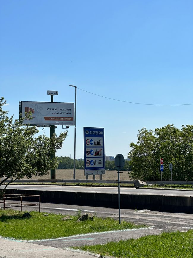 Grenze zur Slowakei 