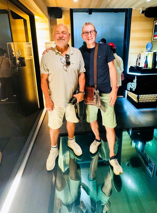 Michel et moi dans la vallée de Monsoon