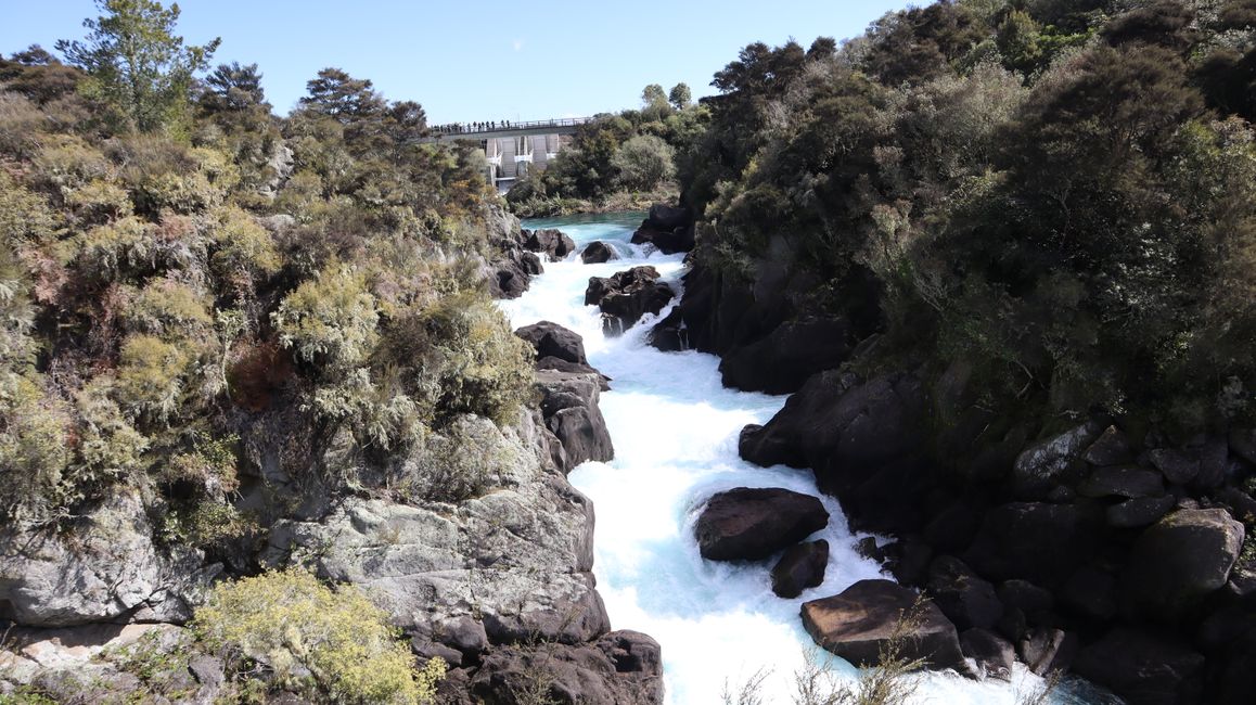 Aratiatia Rapids - das Wasser füllt die Schlucht