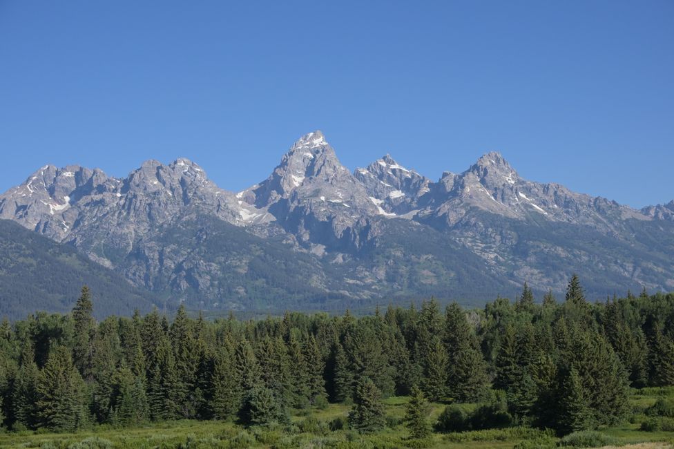 Blick zur Teton Range