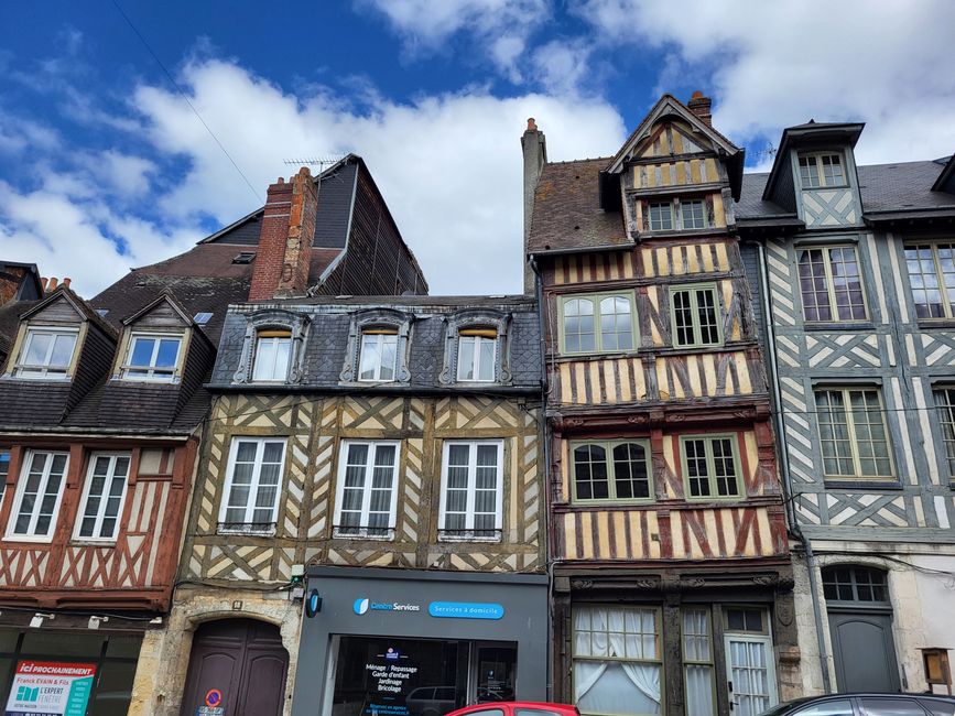 Old timber-framed houses in Lisieux
