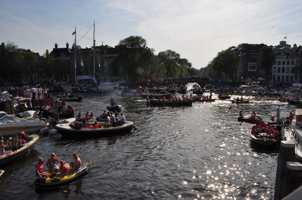 Prideday in Amsterdam im August 2015