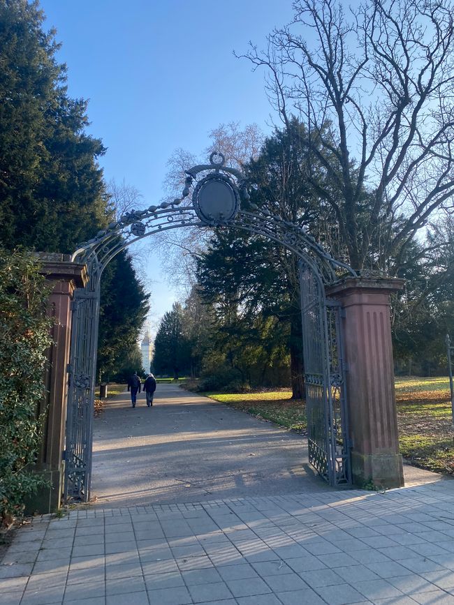 Der Eingang zum Schlossgarten