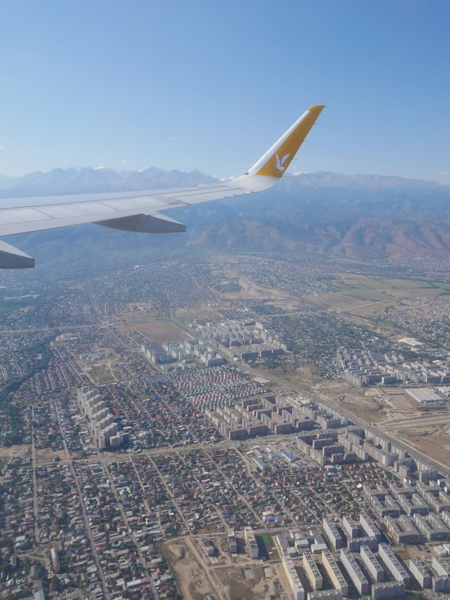 Aterrizaje en Almaty