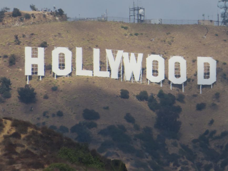 Hollywood Sign from Hollywood from L.A.