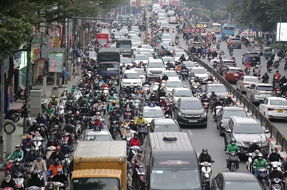 Chaos routier à Hanoï