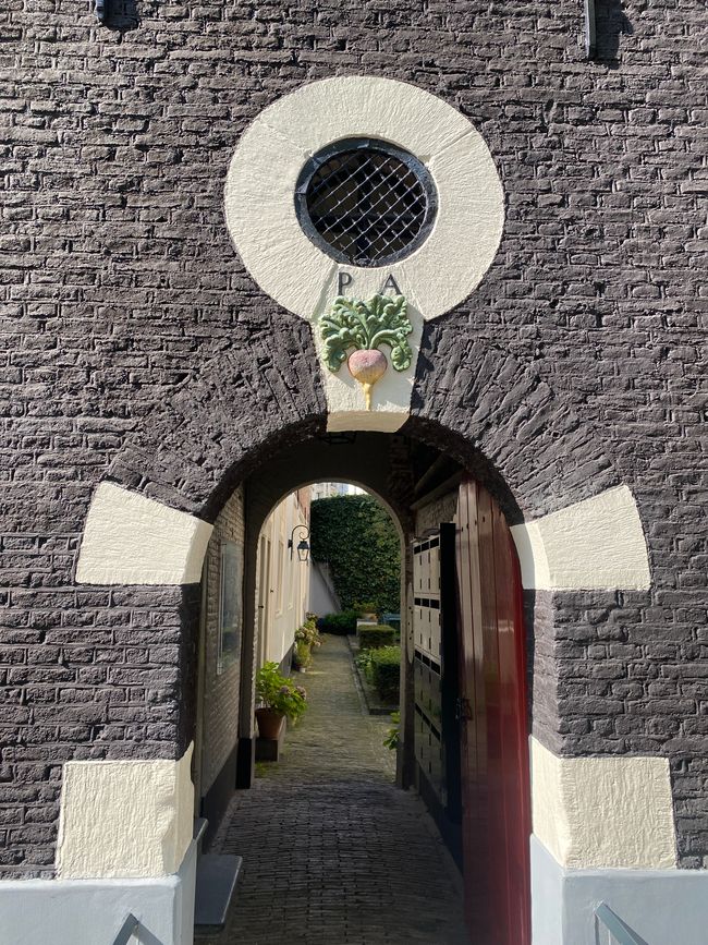 Blick in einen Hinterhof