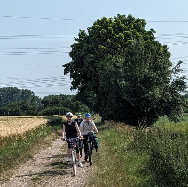 Probefahrt zum Geiseltalsee 
