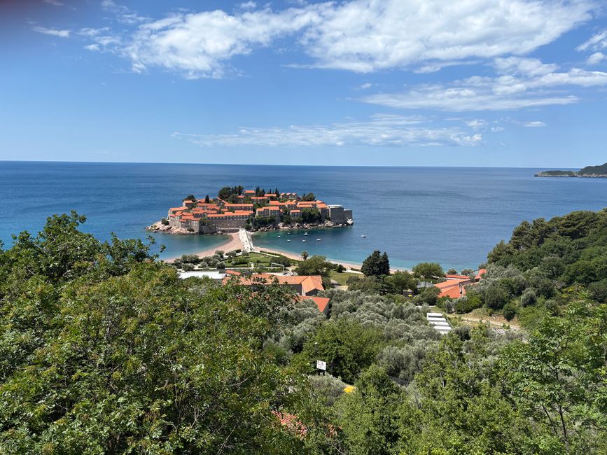 Budva e la baia di Kotor