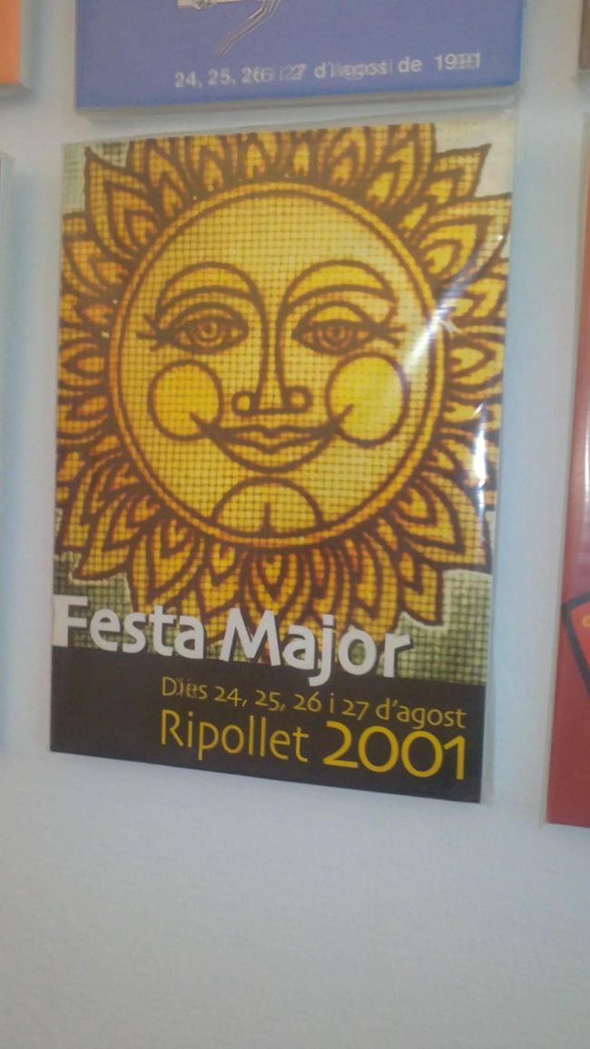 Old posters of the Festa Major de Ripollet (photos from 2018)