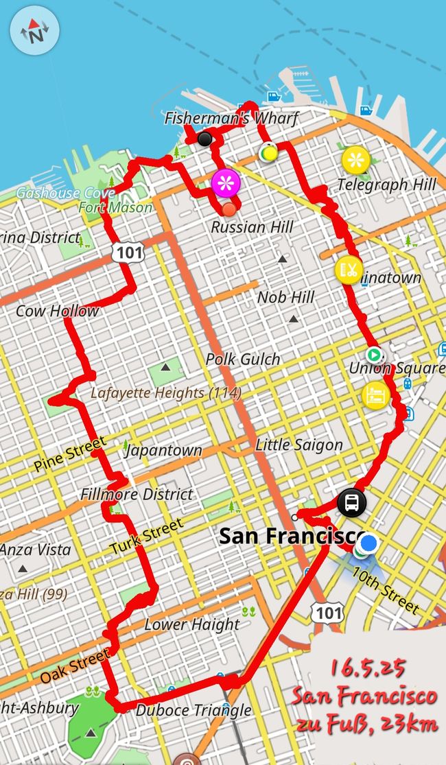 16.5.25 San Francisco zu Fuß 