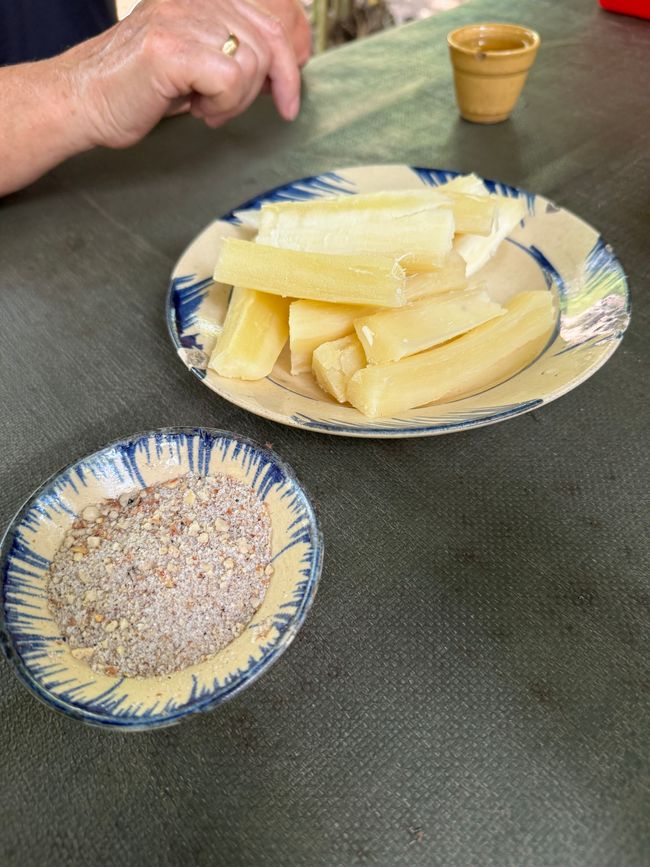 士兵的食物。煮山药。味道非常好。