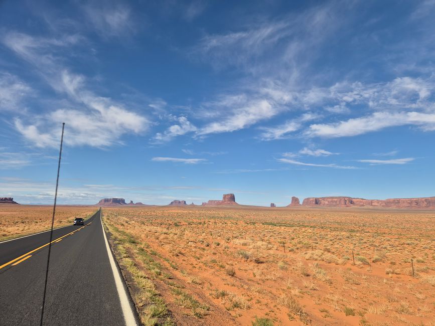 Chemin vers le Monument Valley