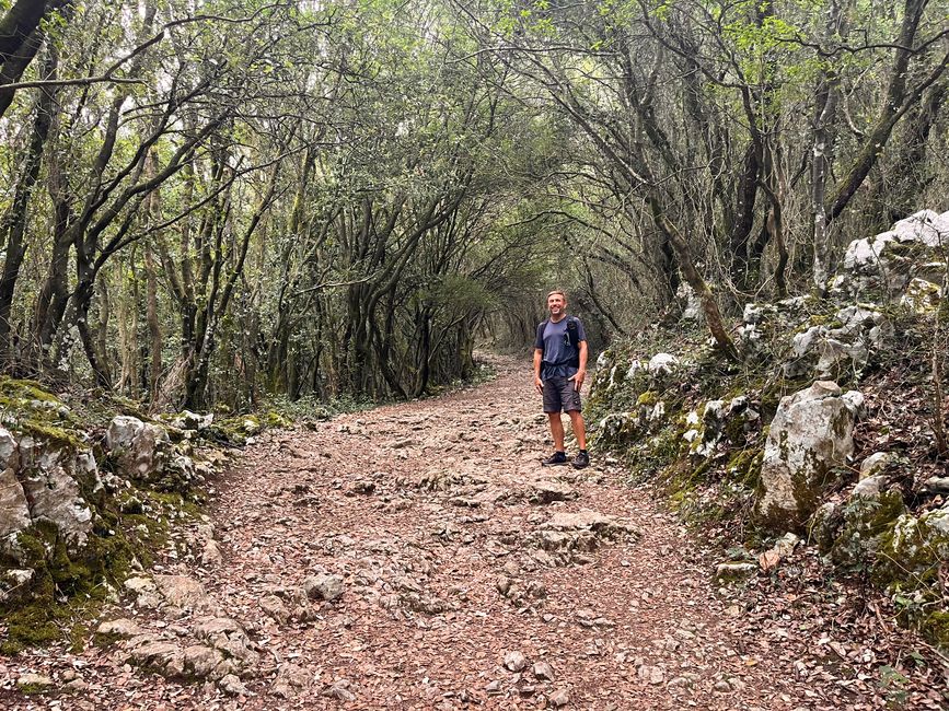 Noch ist der Wanderweg eben...