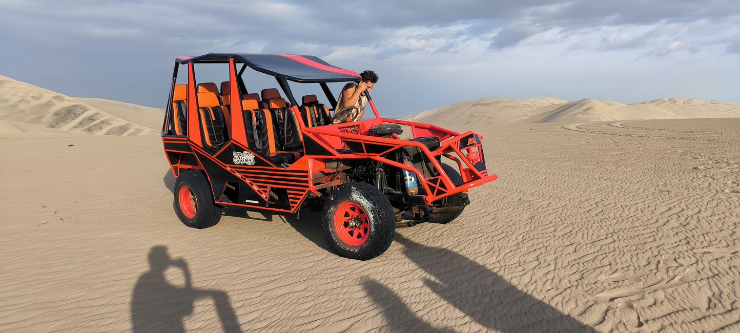 Desert tour in a beach buggy and sandboarding