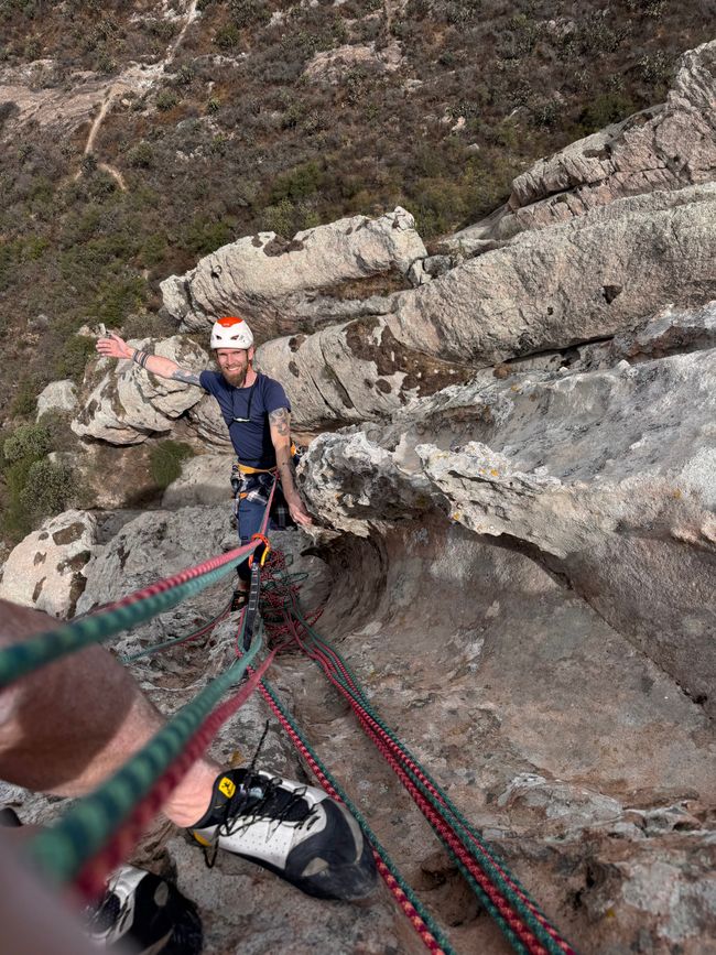 Climbing to the top of Bernal