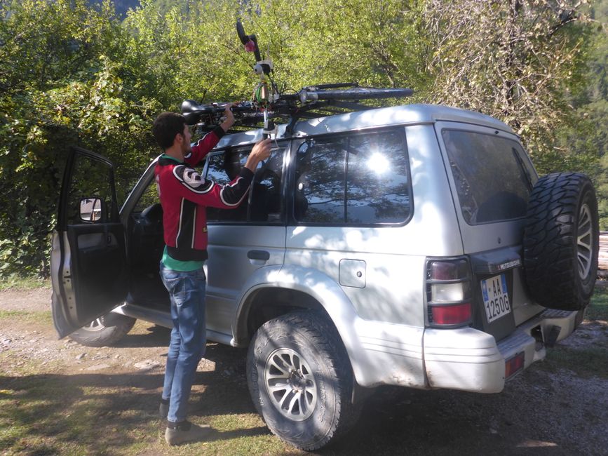 Der Sherpa kommt erst einmal mit Auto 