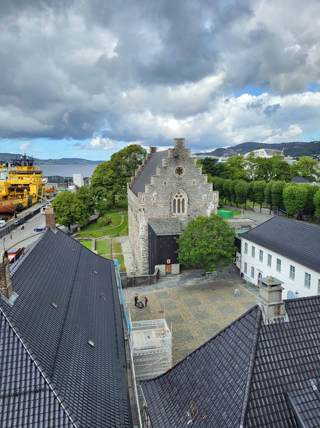 Sicht auf die Håkonshalle