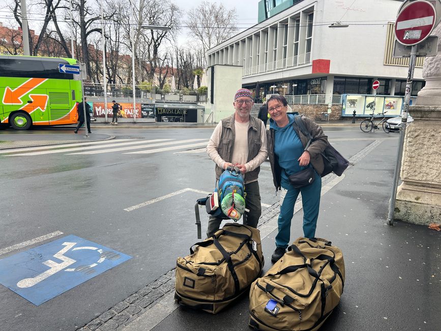 Abfahrt von Graz