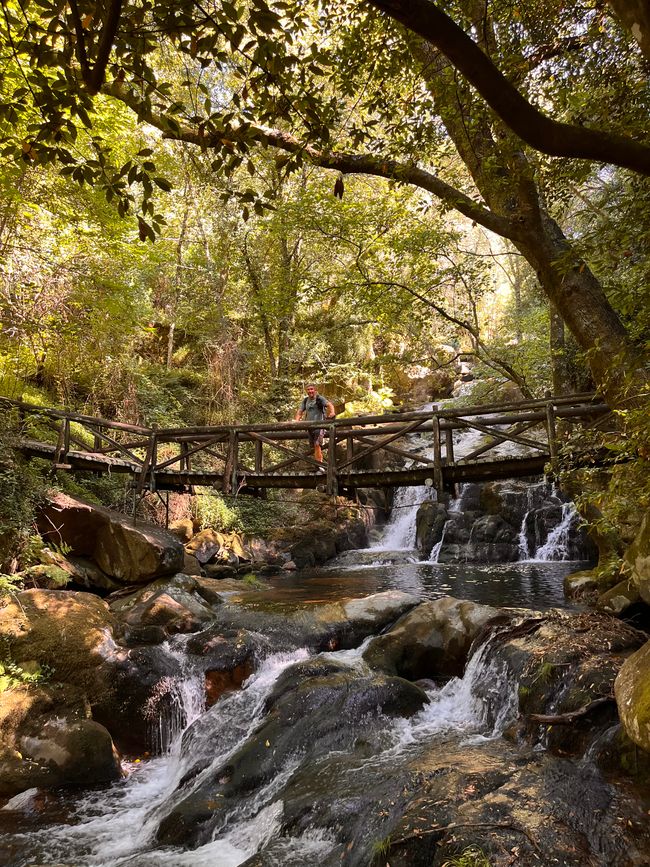 Con temperaturas superiores a 30 °C, estábamos felices de haber encontrado una sombra refrescante en la cascada