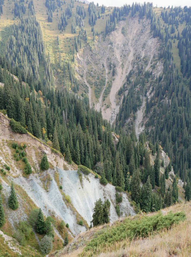 Attraversamento del Passo nel massiccio del Ile-Alatau