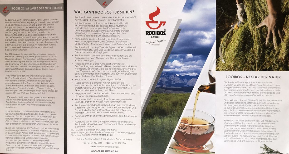 Flyer von Rooibos Limited