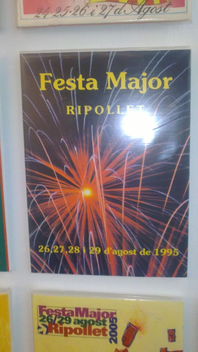 Old posters of the Festa Major de Ripollet (photos from 2018)