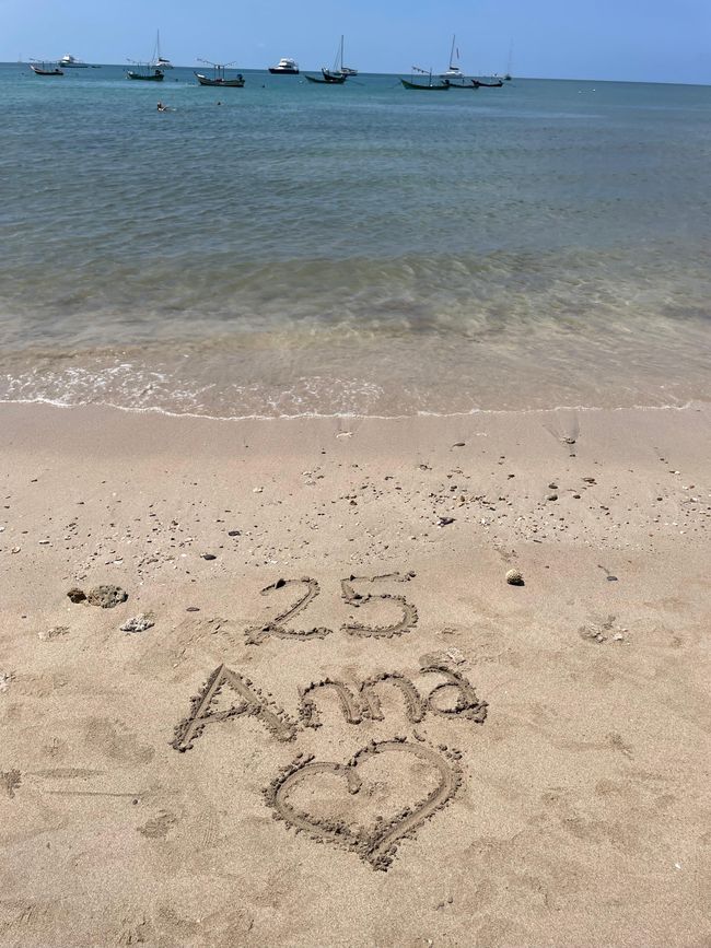 Annas Geburtstagsnachricht vom Strand