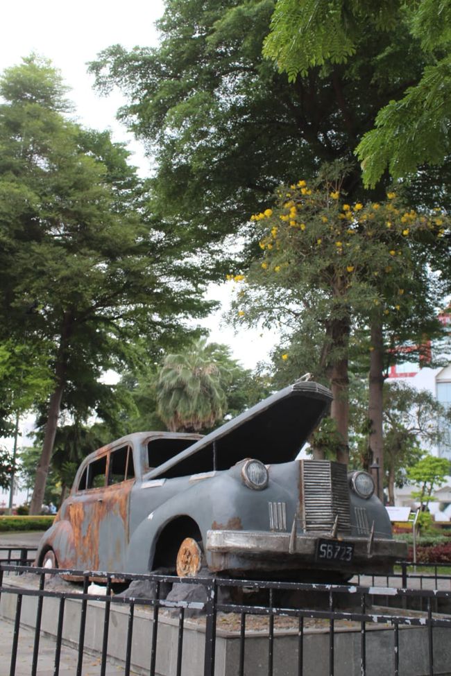 Replica of Brigadier Mallaby’s Car Wreck