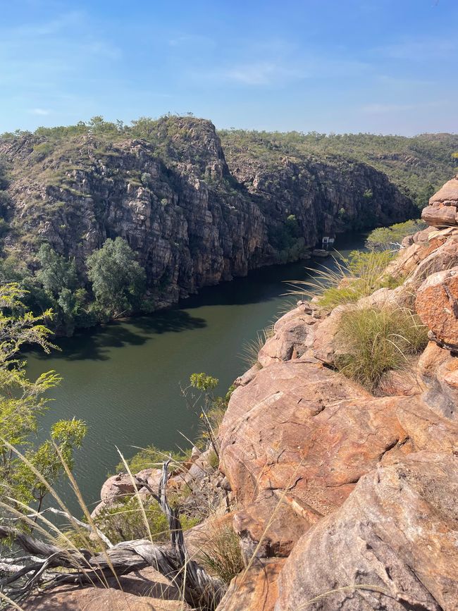 View from the Baruwei lookout point to the entrance of the Gorge