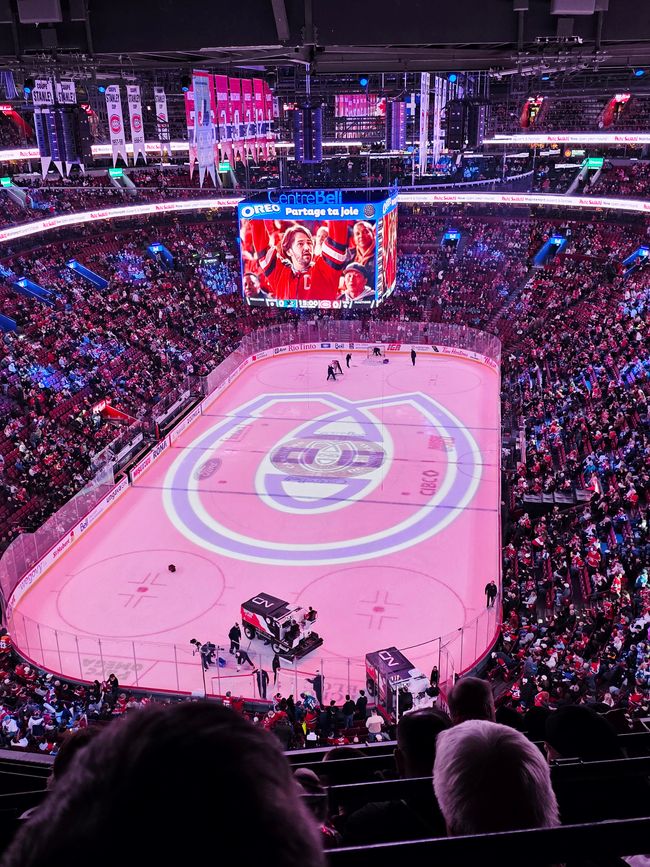 Mont-Royal y los Canadiens de Montréal contra los San Jose Sharks