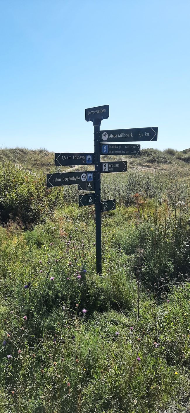 Beginn Wandergebiet