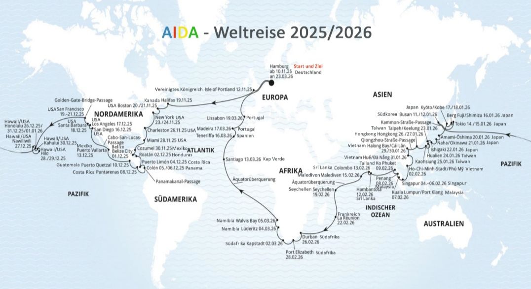 AIDA Weltreise
