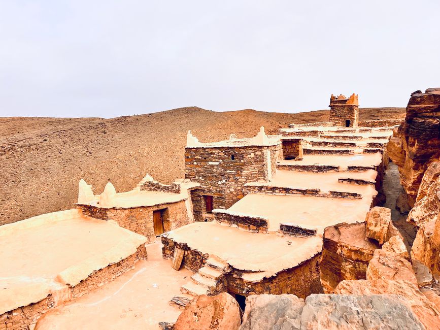 Die Dachkonstruktion des Agadirs diente zum Sammeln von Wasser für die Zisterne
