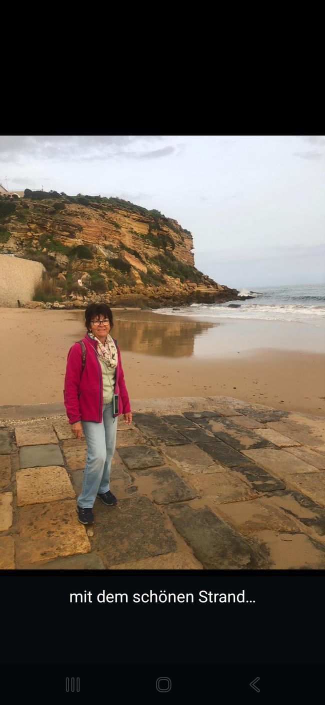 Irmi am Strand von Burgau