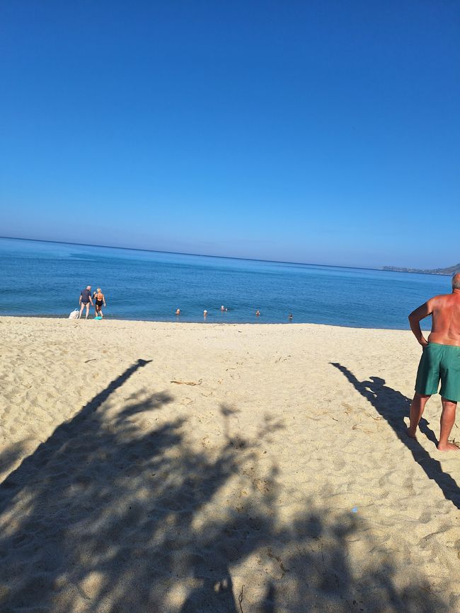 Abkühlung im Meer 