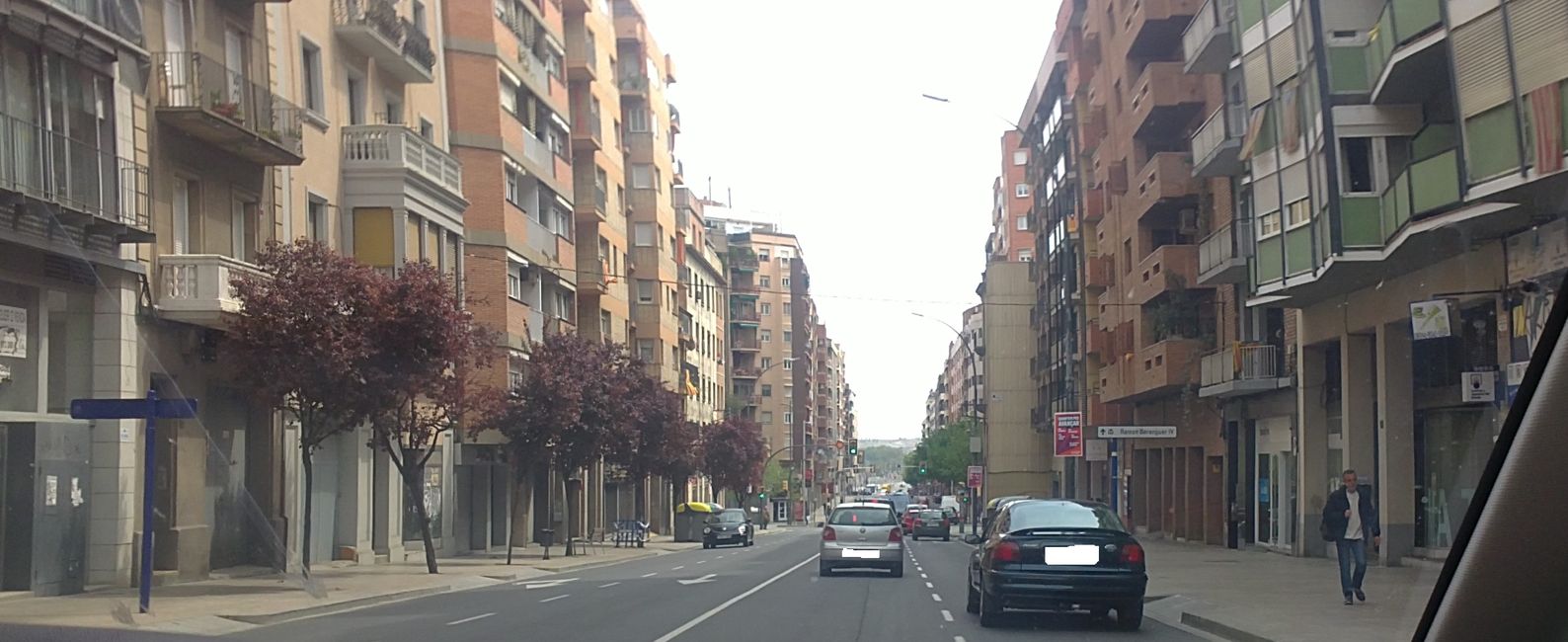 Foto dalla mia auto a Lleida (Catalogna, Spagna) (aprile 2019)