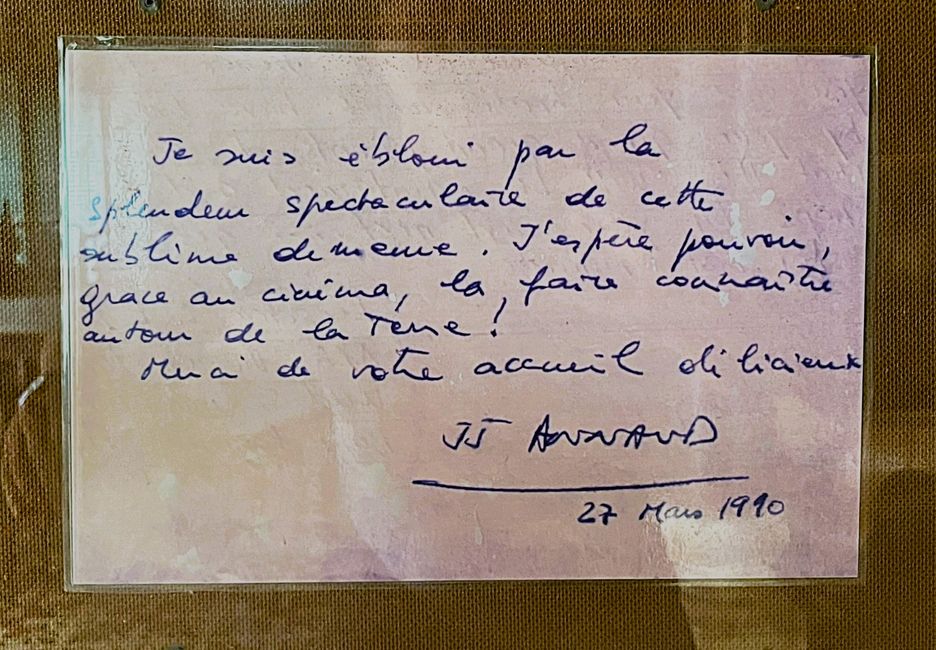 Dankesbrief von Jean-Jacques Annaud