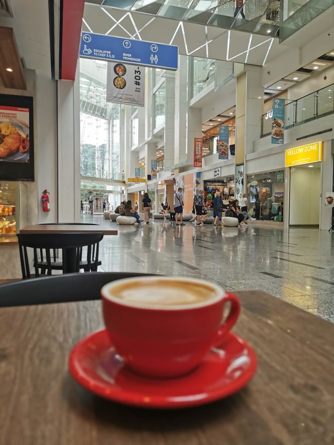 Pause in klimatisierter Markthalle 