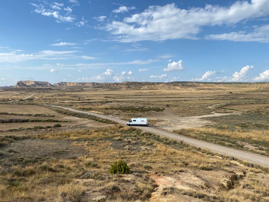 Die Bardenas Reales - eine Landschaft, die man so nicht in Spanien vermuten würde