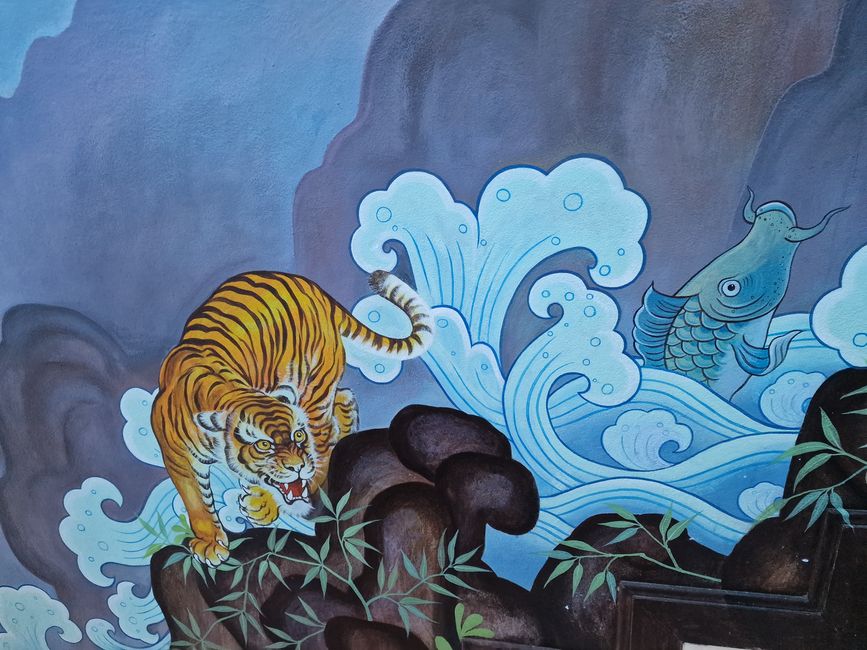 Ein Tiger und ein Fisch können Freunde sein :-)
