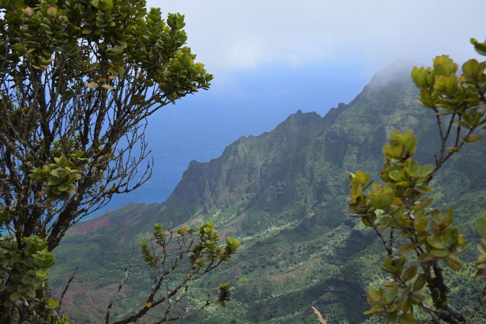 Vue sur la côte Na Pali
