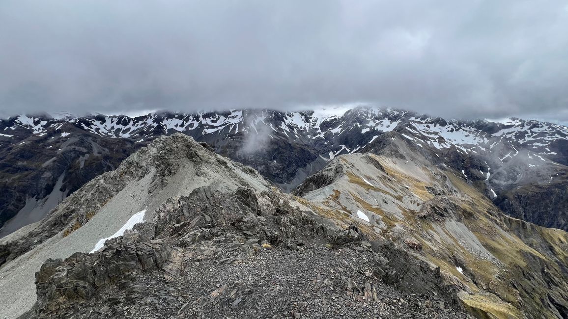 Blick vom Gipfel des Avalanche Peak