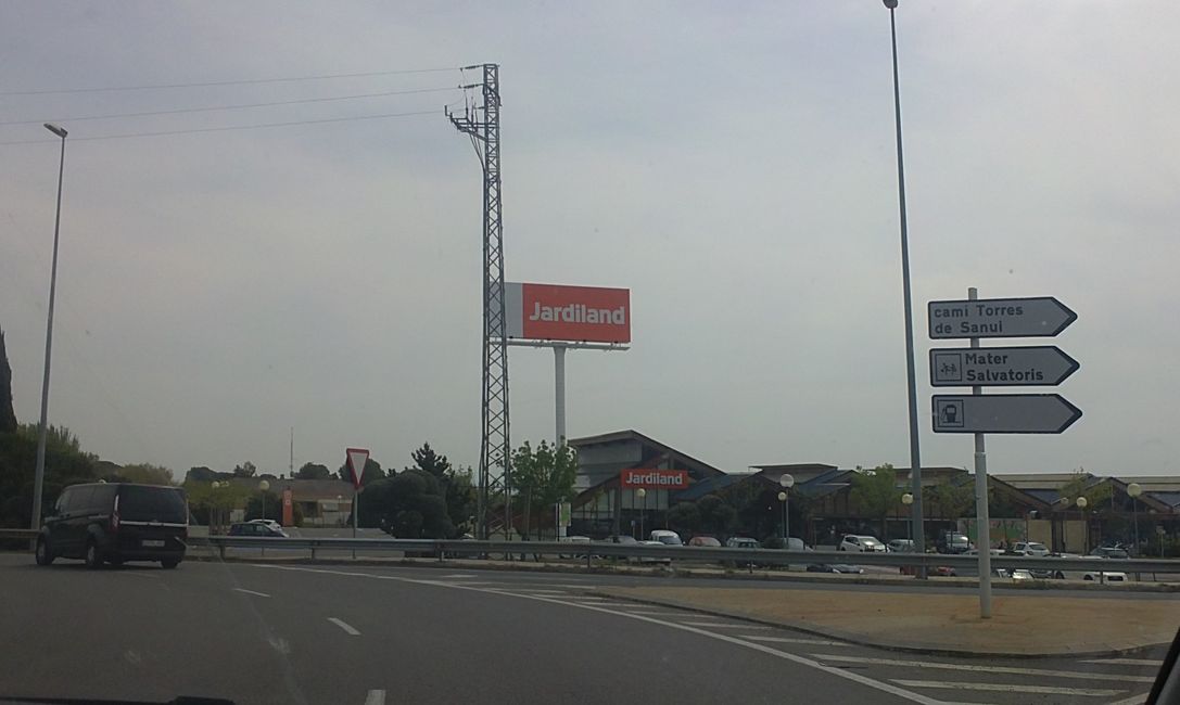 Foto dalla mia auto a Lleida (Catalogna, Spagna) (aprile 2019)