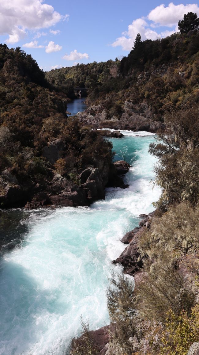 Aratiatia Rapids - das Wasser füllt die Schlucht