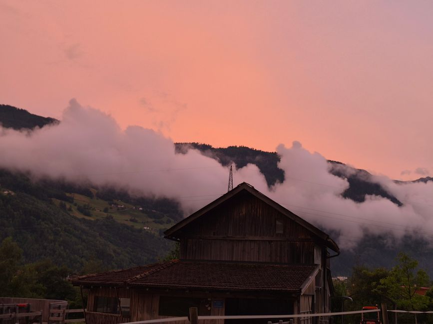 Alpenglühen ...