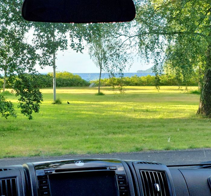 Der Blick vorne raus zum Vättern 