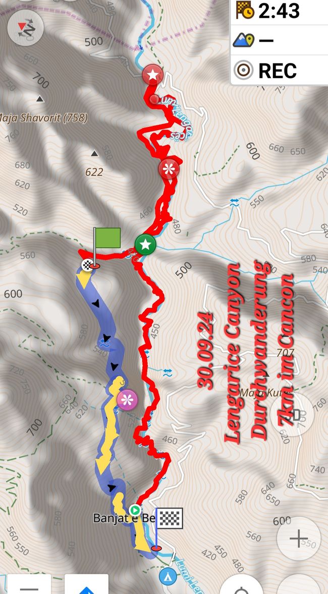 30.09.24 durch den Canyon und weiter im Vjosa Tal nach Osten 